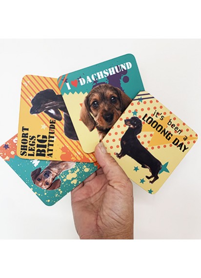 Dachshund Coasters Set 4
